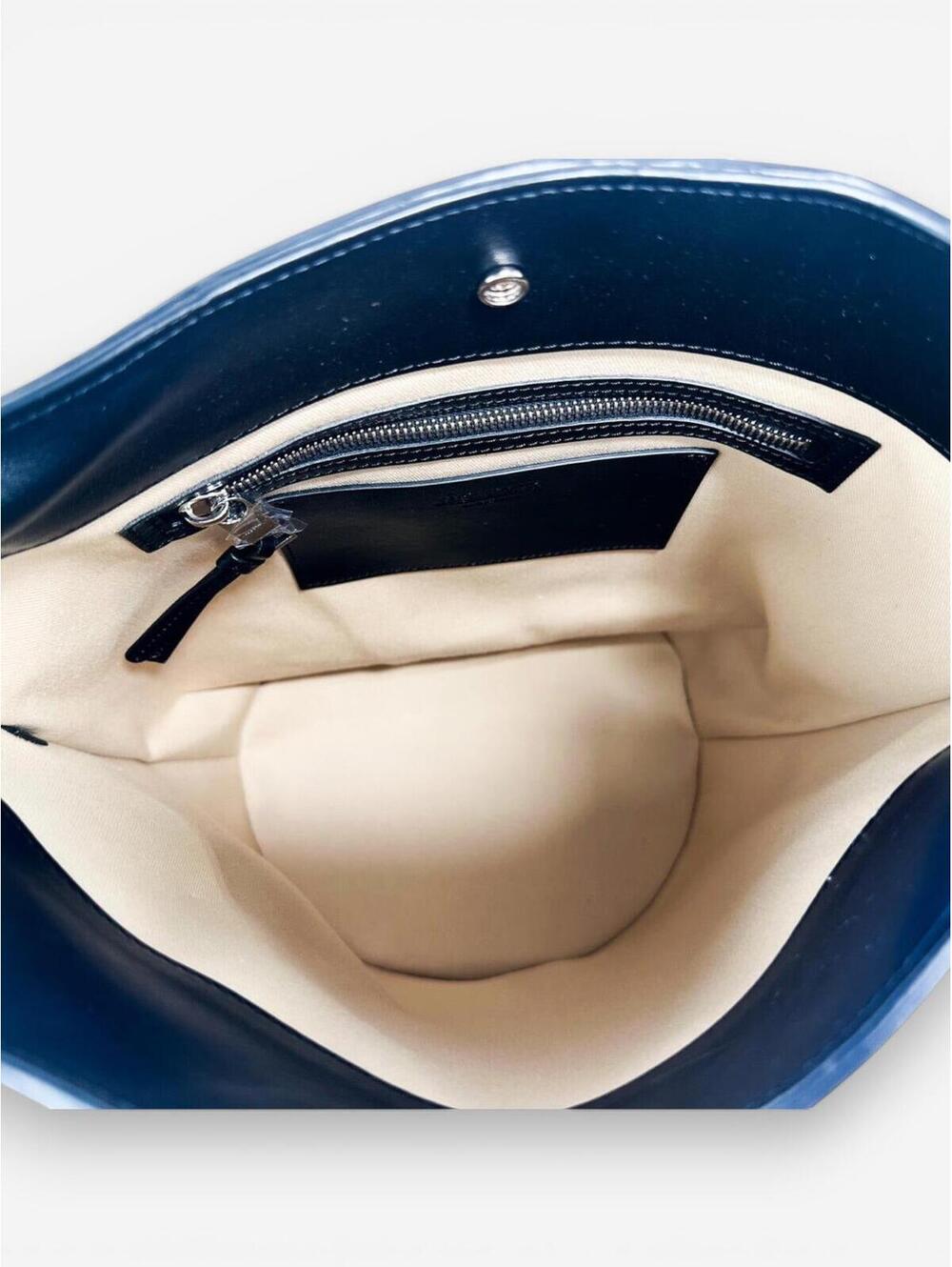 Jacquemus Le Tourni Black Calf Leather Bucket Tote Knotted Handle | NWT - Picture 7 of 8
